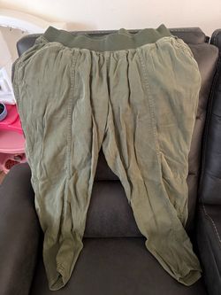 Green Maternity Pants