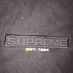 Black Supreme Hoodie Jacket