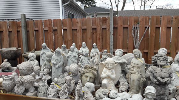 We have all kinds of concrete statues so if you see anything you like just let me know we ...