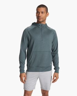 Blue-Gray Ponto Performance Half Zip Hoodie Size S (Men) Size Women (Medium)