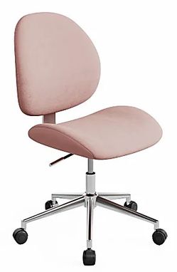 Realspace pink chrome desk chair