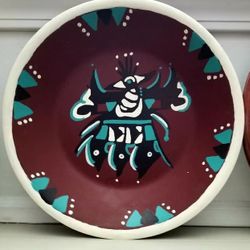 Hand painted Wooden Bowls