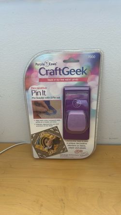 Purple Cows CraftGeek Decorative Pin It Stapler