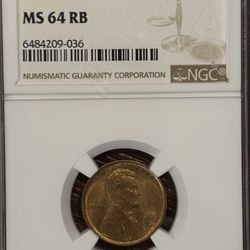 1910-S Lincoln Cent MS64 RB (NGC) – Semi-Key