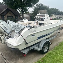 1996 welcraft center consol 112 hp  Outboard 
