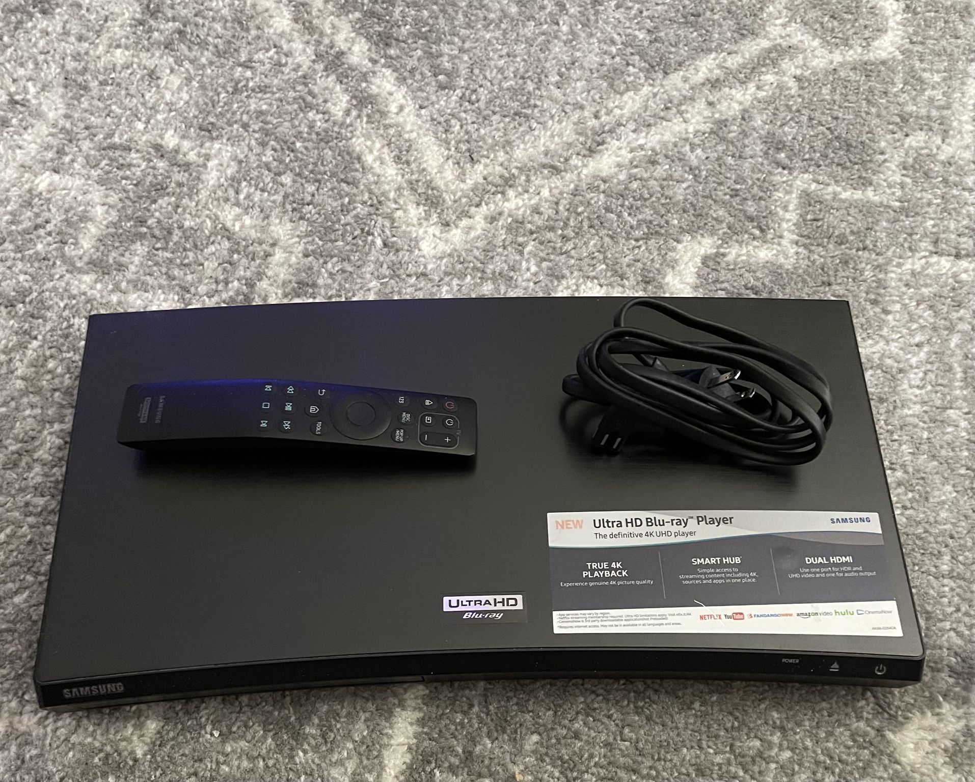 Samsung Smart 4kUHD blu ray DVD Player