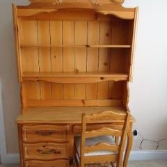 Desk With Chair And Removable Hutch