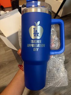 Dodgers teacher appreciation tumbler