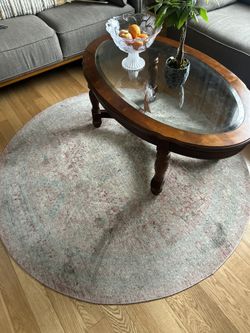 round area accent rug 