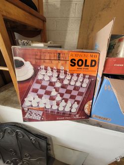 Chess / Checkers set Crystal