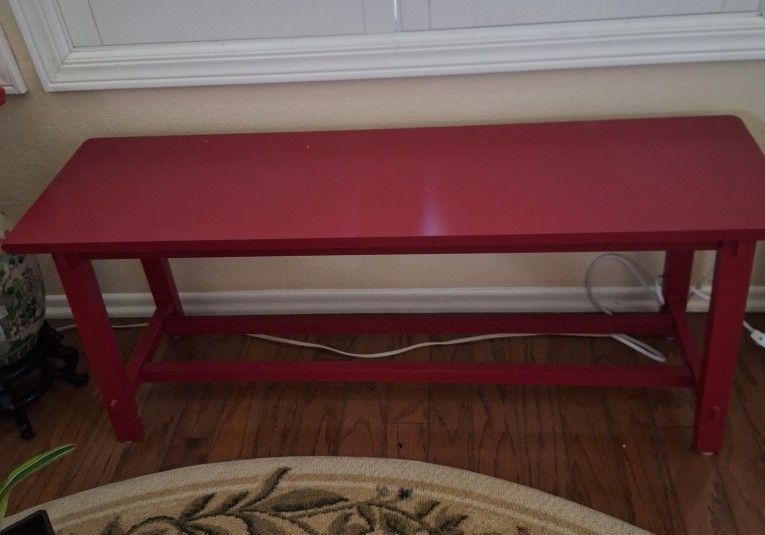 Red Plant Stand
