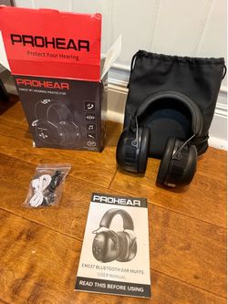 Hearing Protection Headphones with Rechargeable 1500mAh Battery