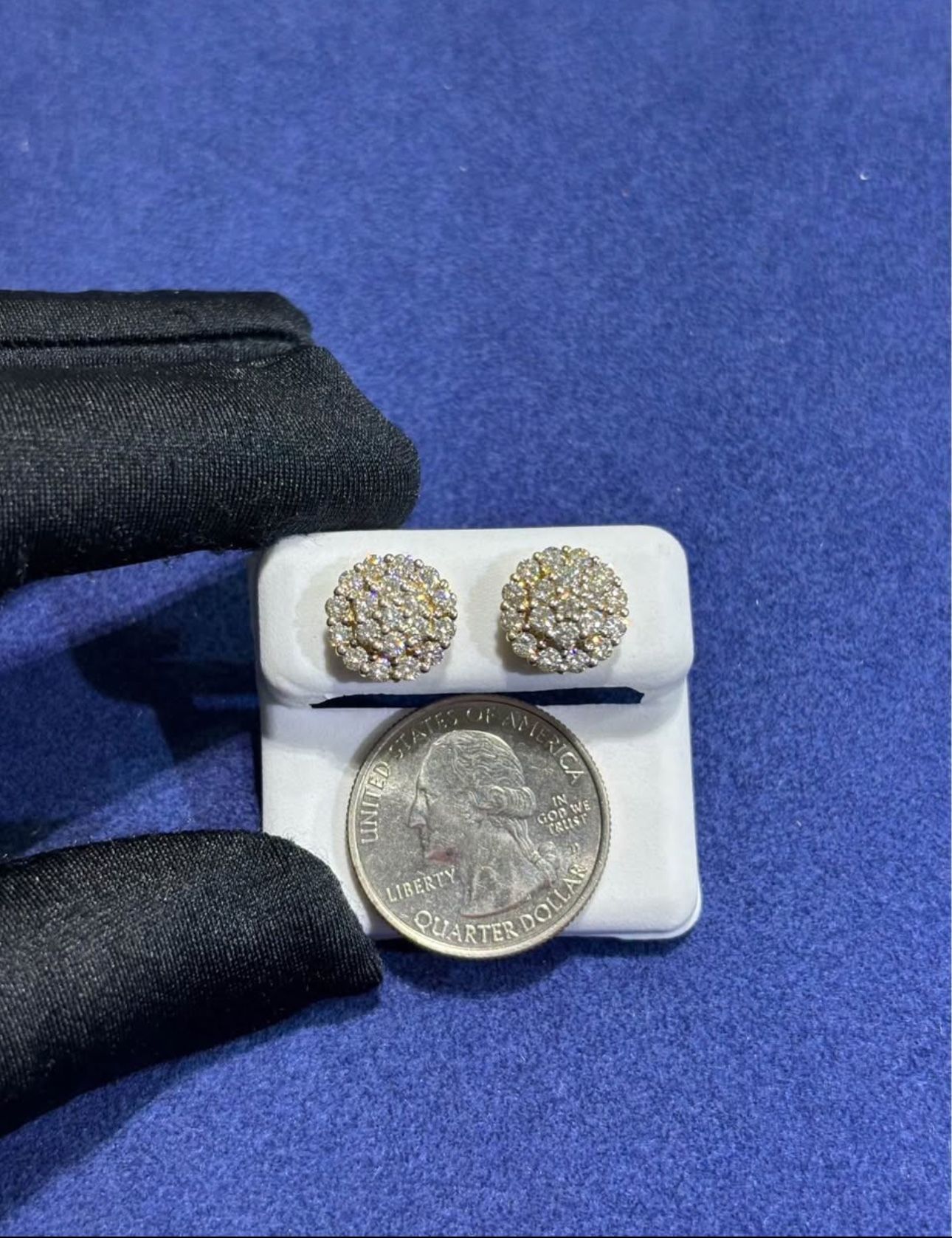 10k Gold Diamond Earrings