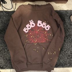 Brown Sp5der Hoodie