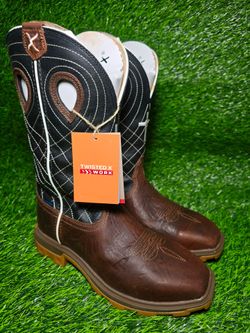 TWISTED X MEN'S WATERPROOF COMPOSITE TOE WORK BOOT 7EE