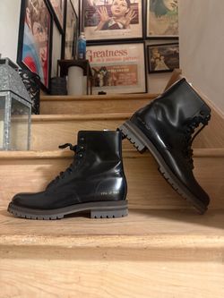 Common Projects Men’s Combat Boots (Black, 47IT/14US)