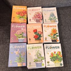 10 Flower Lego Building Block Sets
