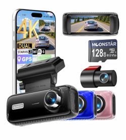 New in box 4KUHD Dual Dash Cam Front Rear,STARVIS 2,Dash Camera for Cars
