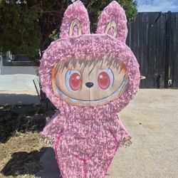 3ft Pink LABUBU PIÑATA 