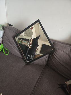 A Vintage Wall Mirror 19" By 20" Inches  Almost 9 Pounds 