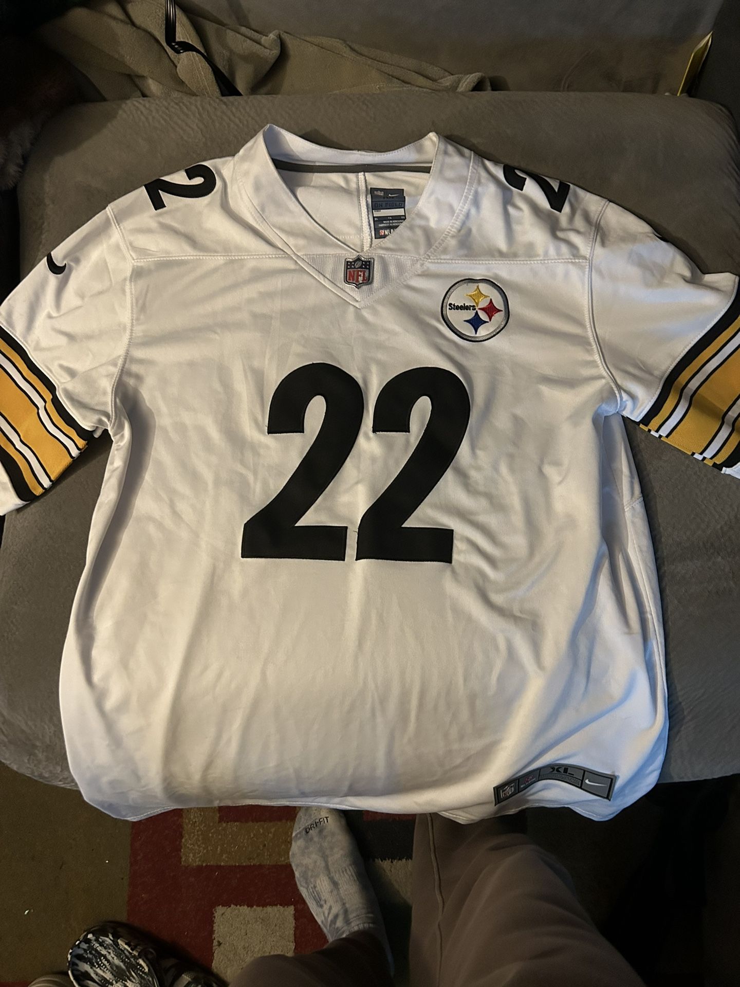 Steelers Najee Harris White Jersey
