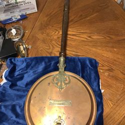Vintage Copper Bed Warmer