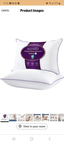 BRAND NEW ⭐JOLLYVOGUE Qn Microfiber Pillows