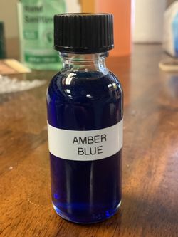 Amber blue fragrance 1 oz