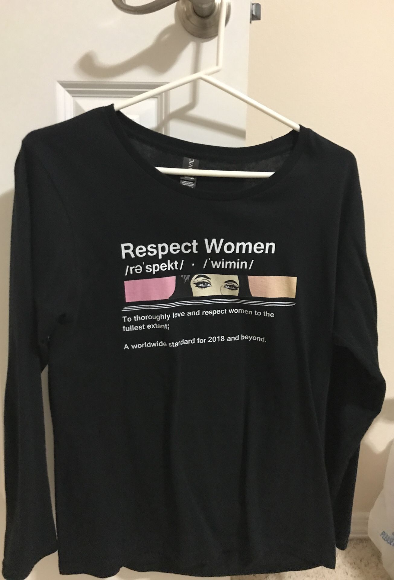Graphic Tee, @christianvui merch respect women