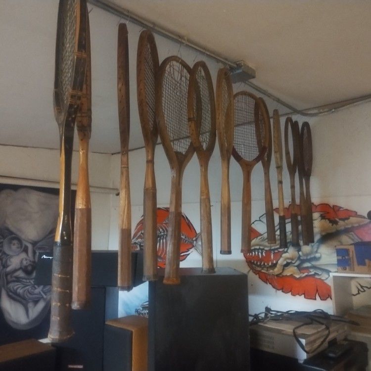 Antique Tennis Rackets (Large Lot)14