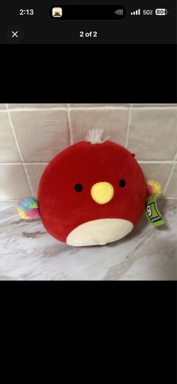 Squishmallows Paco The Red Parrot 8" Rainbow Arms Plush Animal Toy 2019
