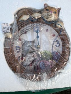 collections etc. cat clock