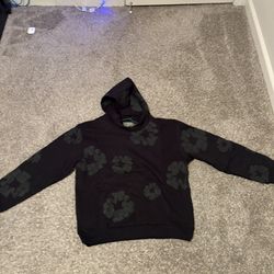 All Black Denim Tear Hoodie