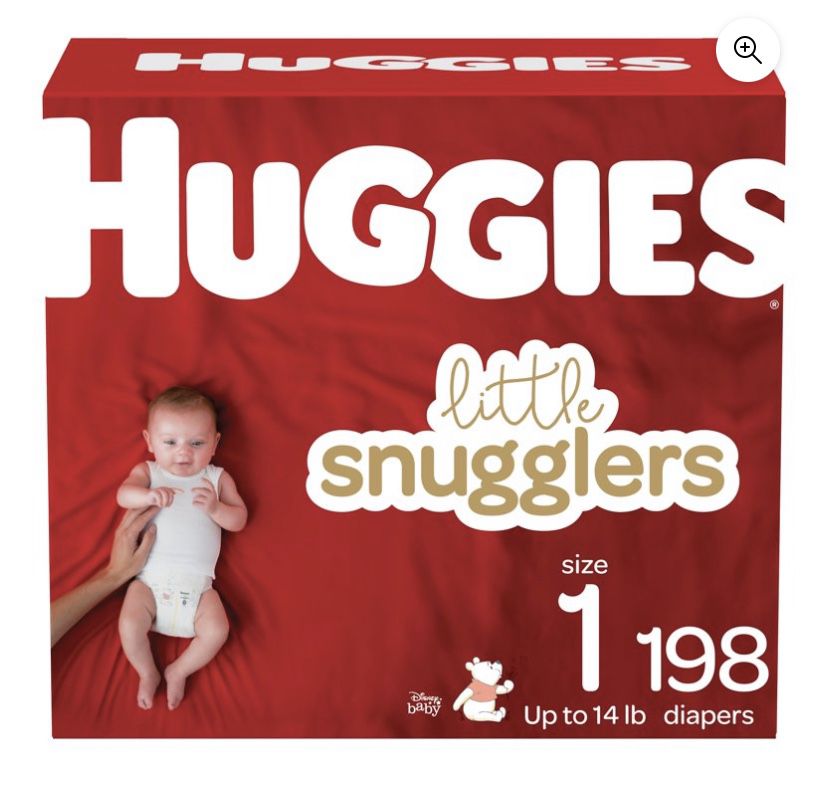 Size 1 Diapers 198 Count 