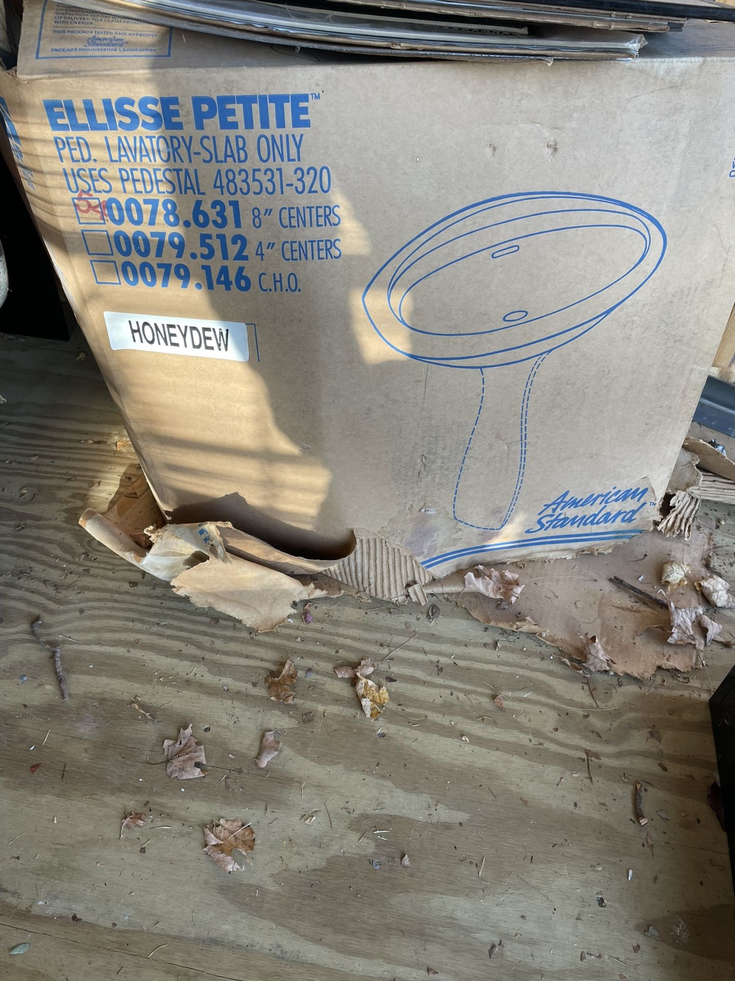 American standard pedestal sink brand new
