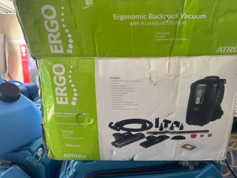 Aspiradora de Mochila Comercial Atrix Ergo HEPA (Nueva en caja + Bolsas extra)