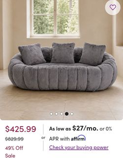 Crescent shape sofa New $100
