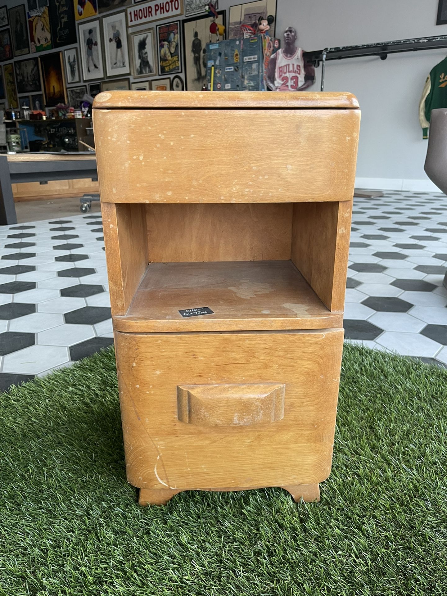 Vintage wooden end table
