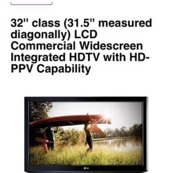 LG LCD TELEVISION PREOWNED