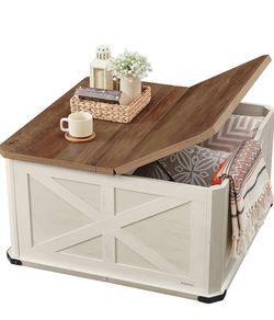 Farmhouse Coffee Table with Storage