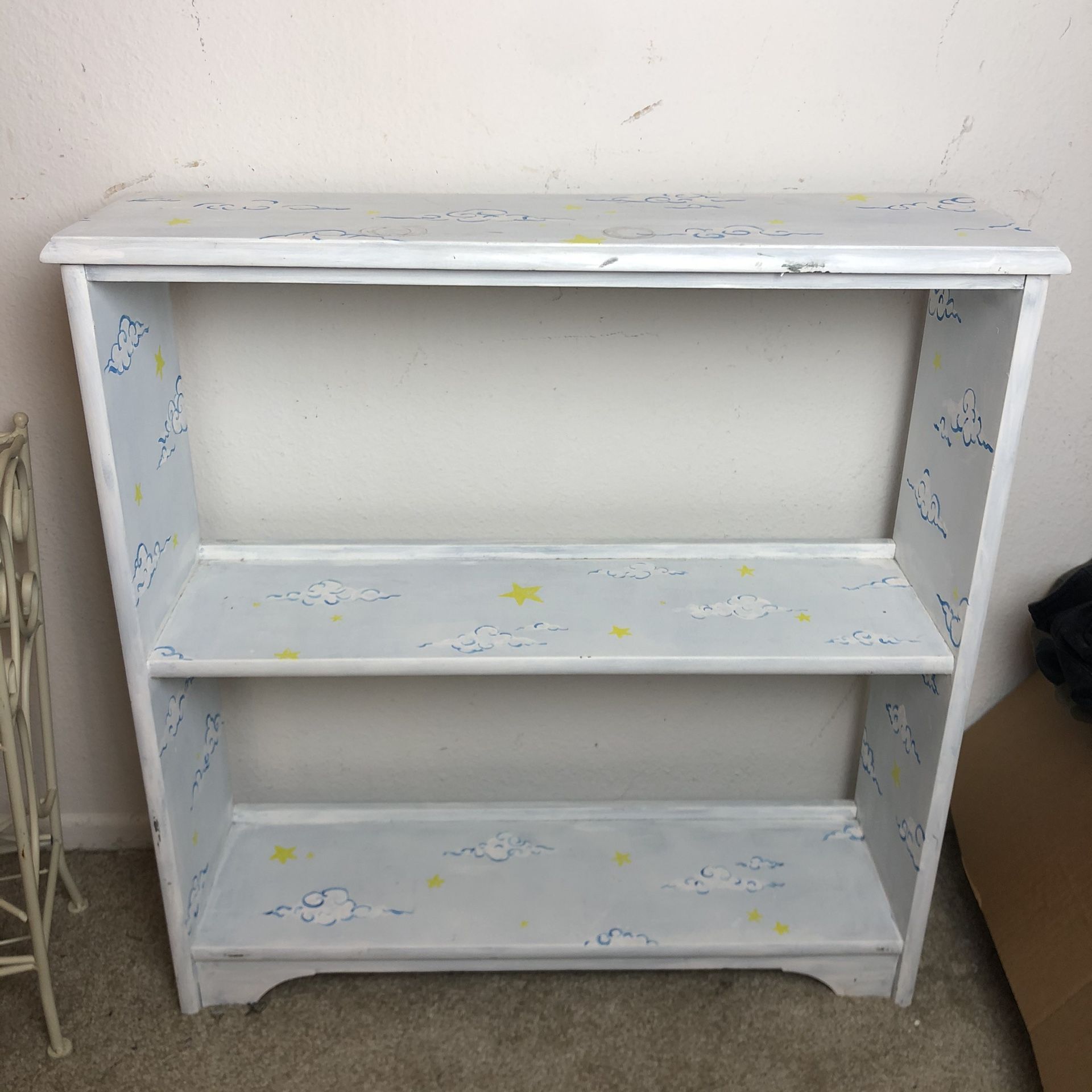 KIDS LIGHT BLUE HANDPAINTED BOOKCASE