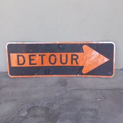 Detour Metal Traffic Sign 