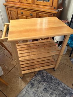 Mobile kitchen island cart