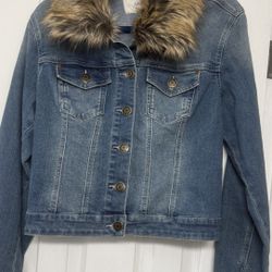 Guess Denim Jacket Fake Fur