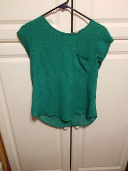 Green Polka Dot Shirt 
