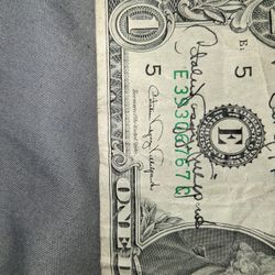 Autographed Doller Bill. 39th  Treasury 