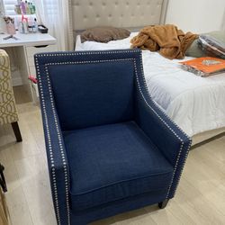 Navy blue accent Chair 