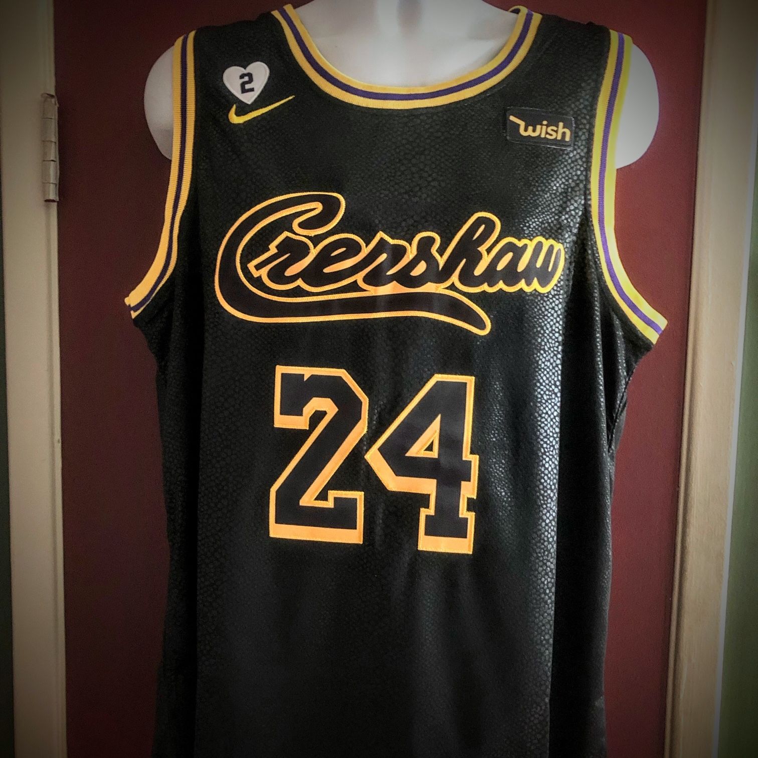 Kobe Bryant Crenshaw #24 Basketball Jersey – Jerseys and Sneakers
