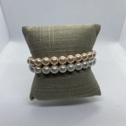 Faux Pearl Bracelet Lot