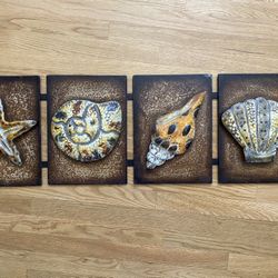 Ocean Theme Wall Hanging, Metal And Unique 